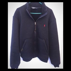 Blue Polo RL Fleece Jacket. Size Large.